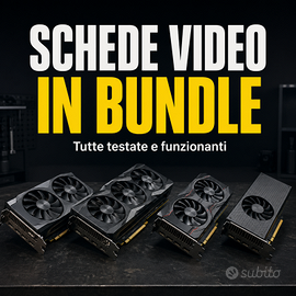 Bundle con 4 schede video GTX - Perfette