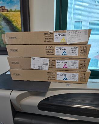 Toner laser Ricoh originali ciano magenta giallo