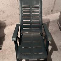 Sedie sdraio in plastica