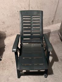 Sedie sdraio in plastica