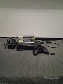 Console Xbox 360 Slim Nera + Controller + Cavi