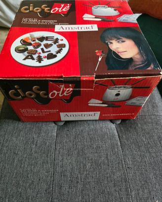 Kit per fonduta di cioccolato mai utilizzato 