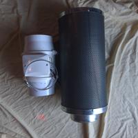 Sistema di ventilazione 280m³/h con Carboni Attivi