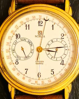 Citizen Noblia Triple Calendar Vintage 1988
