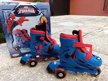 Pattini a rotelle Spider-Man colore blu
