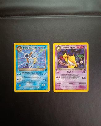 Carte Pokemon team Rocket 1 edizione 