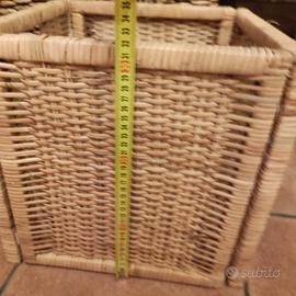 Cestino cesta Ikea rattan