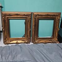 Coppia di cornici in legno in stile Barocco 65x55