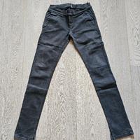 pantaloni Manila Grace slim fit in cotone nero