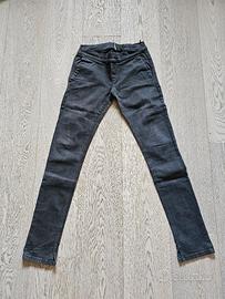 pantaloni Manila Grace slim fit in cotone nero