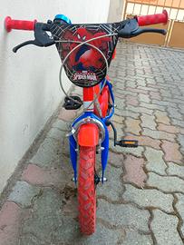 Bicicletta spiderman diametro 14 