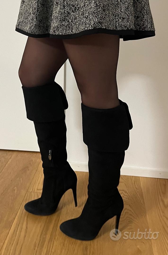 Stivali scamosciati tacco alto Flavio Castellani Abbigliamento e