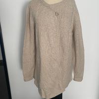 Maglione cardigan Massimo Dutti beige XL