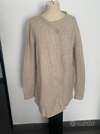 Maglione cardigan Massimo Dutti beige XL