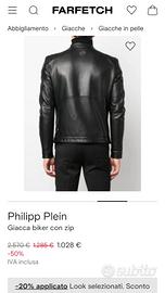 Giubbotto in pelle Philipp Plein