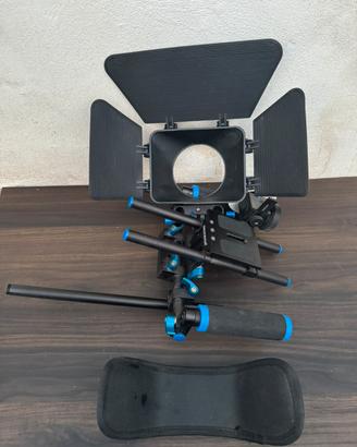 Kit completo supporto spalla fotocamera rig