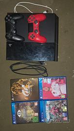 PlayStation 4 (PS4) Slim con 2 Controller e 4 Gioc
