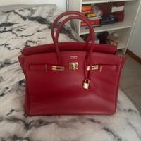 Birkin 35 red cherry