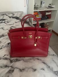 Birkin 35 red cherry
