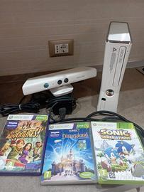 XBOX 360 + Kinect + giochi 
