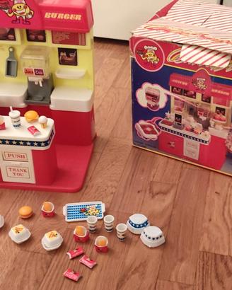 Centro burger per bamboline anni '90