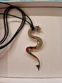 collana brosway ciondolo serpente acciaio