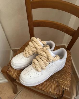 Nike Air force 1- Lacci in corda-