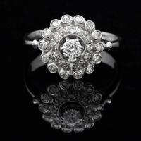 ANELLO VINTAGE IN ORO BIANCO 18 KT 750 BRILLANTI