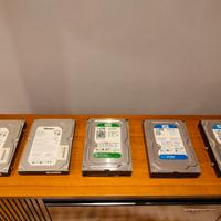 diversi HD 3,5 wd blu e green 1 TB e 2 da 160gb