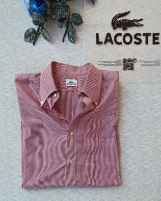 Camicia-Lacosste-Uomo-TG -45-XXL-Rossa!