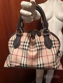 Burberry borsa Orchard in pelle beige