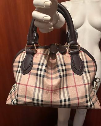 Burberry borsa Orchard in pelle beige