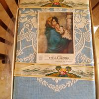 Antica coperta matrimoniale marca "STELLA ALPINA"
