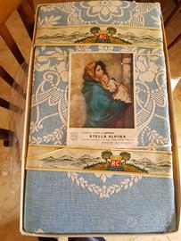 Antica coperta matrimoniale marca "STELLA ALPINA"