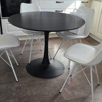 Tavolo rotondo nero