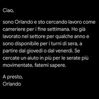 Cameriere extra per il fine settimana 