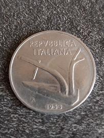 10 Lire 1953 Spighe di Grano Italia