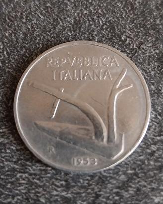 10 Lire 1953 Spighe di Grano Italia