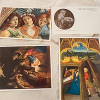 4 cartoline d’epoca soggetto sacro e natalizio