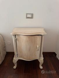 Comodino fine ottocento dipinto