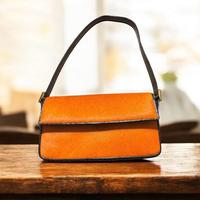 Borsa in cavallino e rettile