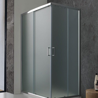 Doccia rettangolare 70x90 cristallo opaco