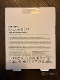Hard Disk esternk Samsung SSD  T7  - 1 TB