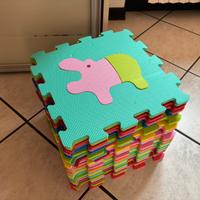 Piastrelle pavimento puzzle animali