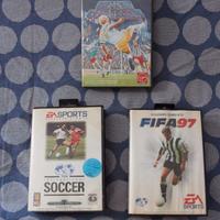 Lotto 3 giochi sportivi Calcio,Sega Megadrive Euro