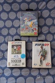 Lotto 3 giochi sportivi Calcio,Sega Megadrive Euro