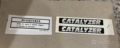 Adesivi mbk booster avvertenza e Catalyzed