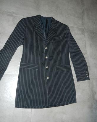 abito sartoriale da cerimonia gessato taglia 48 in