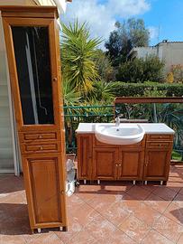 Mobile bagno con lavabo più specchio