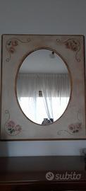 Specchio 100x80 in foglia oro dipinto a mano